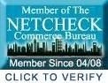 Proud Member of The Netcheck Commerce Bureau. Promoting ethical business practices worldwide.